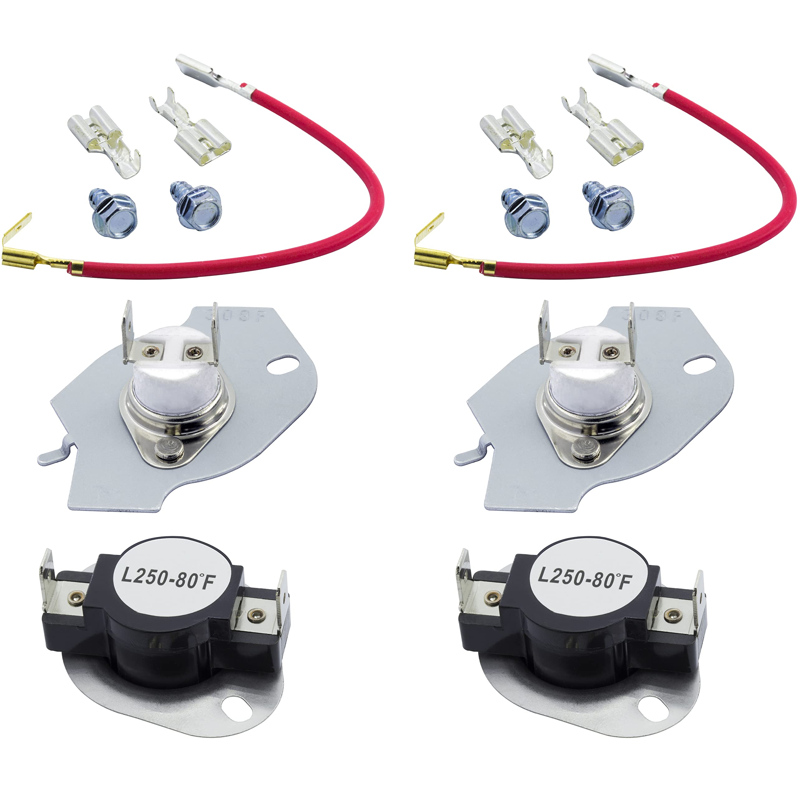 279816 Dryer Thermal Cut-off Kit Replacement Part by Blue Stars - Exact Fit for Whirlpool & Kenmore Dryers - Replaces 279816VP 3399848 AP3094244 - PACK OF 2