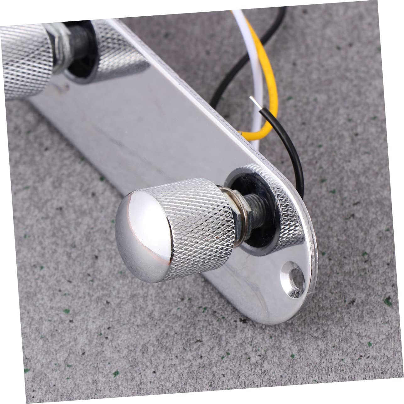 HANABASS Guitar Control Board Switch Guitar Knob Wire Bot Guitars Metal Control Plate Guitar Wiring Harness Guitar Control Wiring Plate Guitar Control Plate Silver