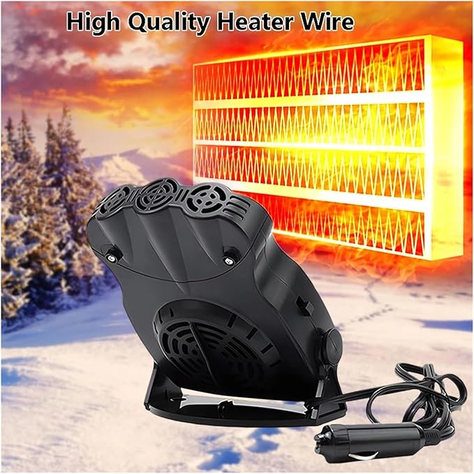 Calefactor Eléctrico Portátil 12V Cerámico PTC 150W miniatura 5