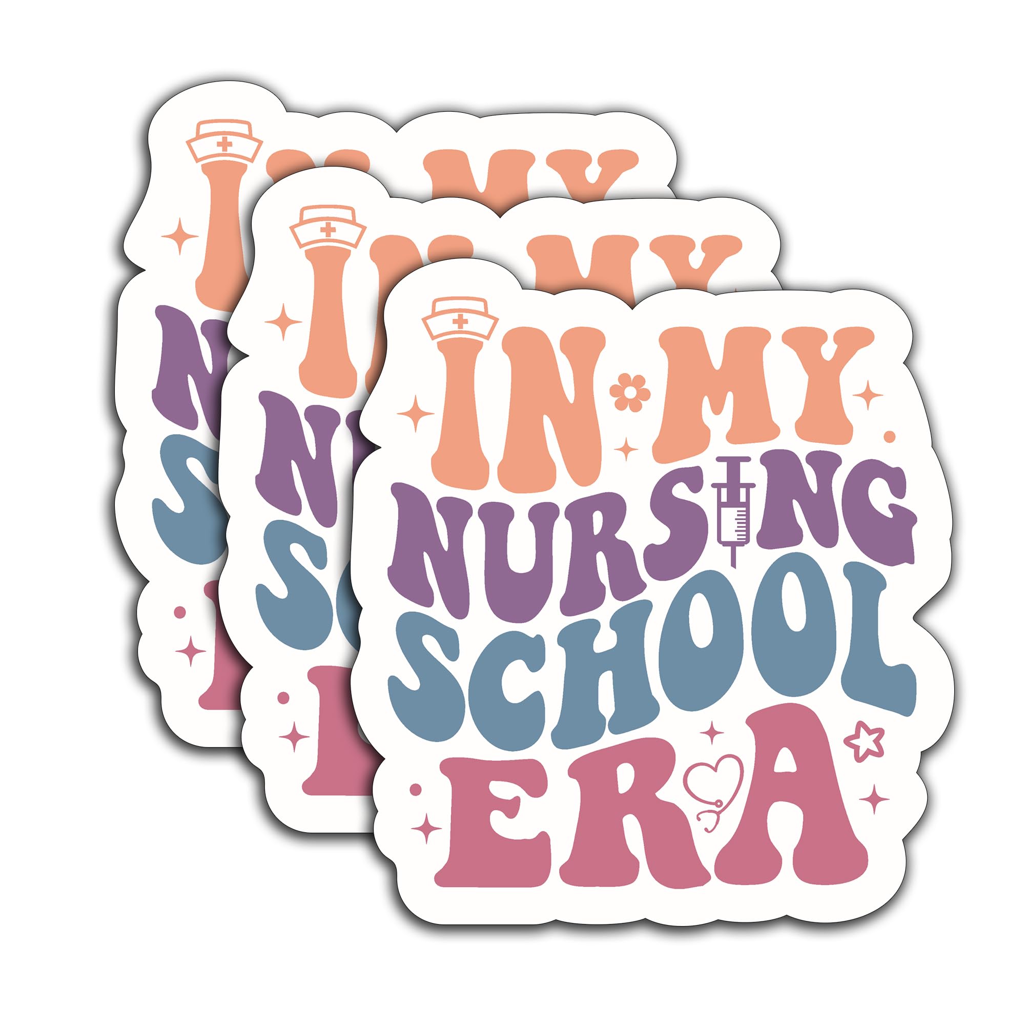 Autocollants médicaux imperméables stickers amusants infirmières