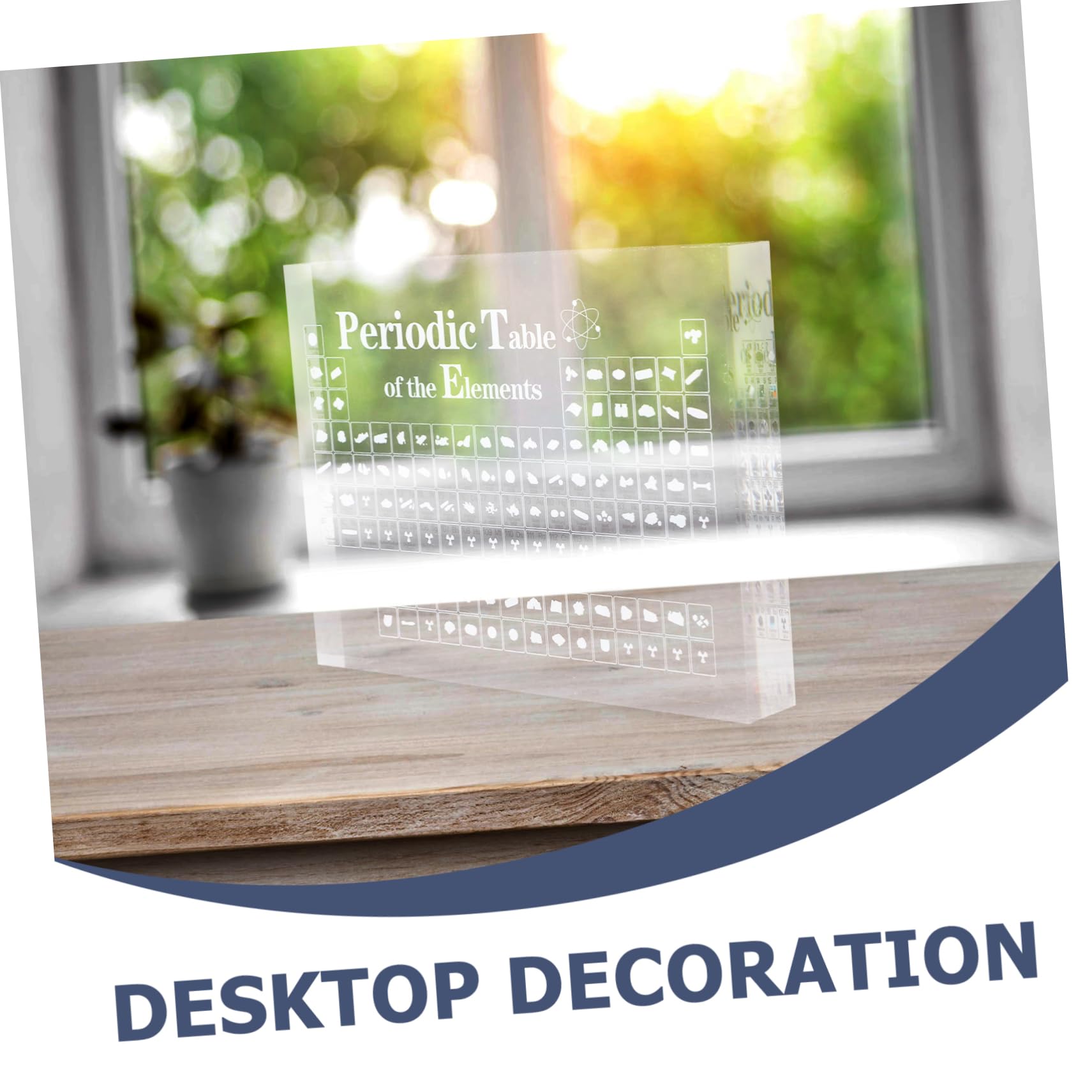 4 Pezzi Ornamenti da Tavolo Elementi Forniture per la Scuola Superiore Decorazione per l'apprendimento Chimico Decorazione per la Scuola Studenti Chimica Decorazione della tavola Periodica