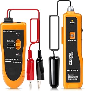 F02 Underground Cable Locator, Wire Tracer with Earphone, Cable Tester for Dog Fence Cables Irrigation Control Wires