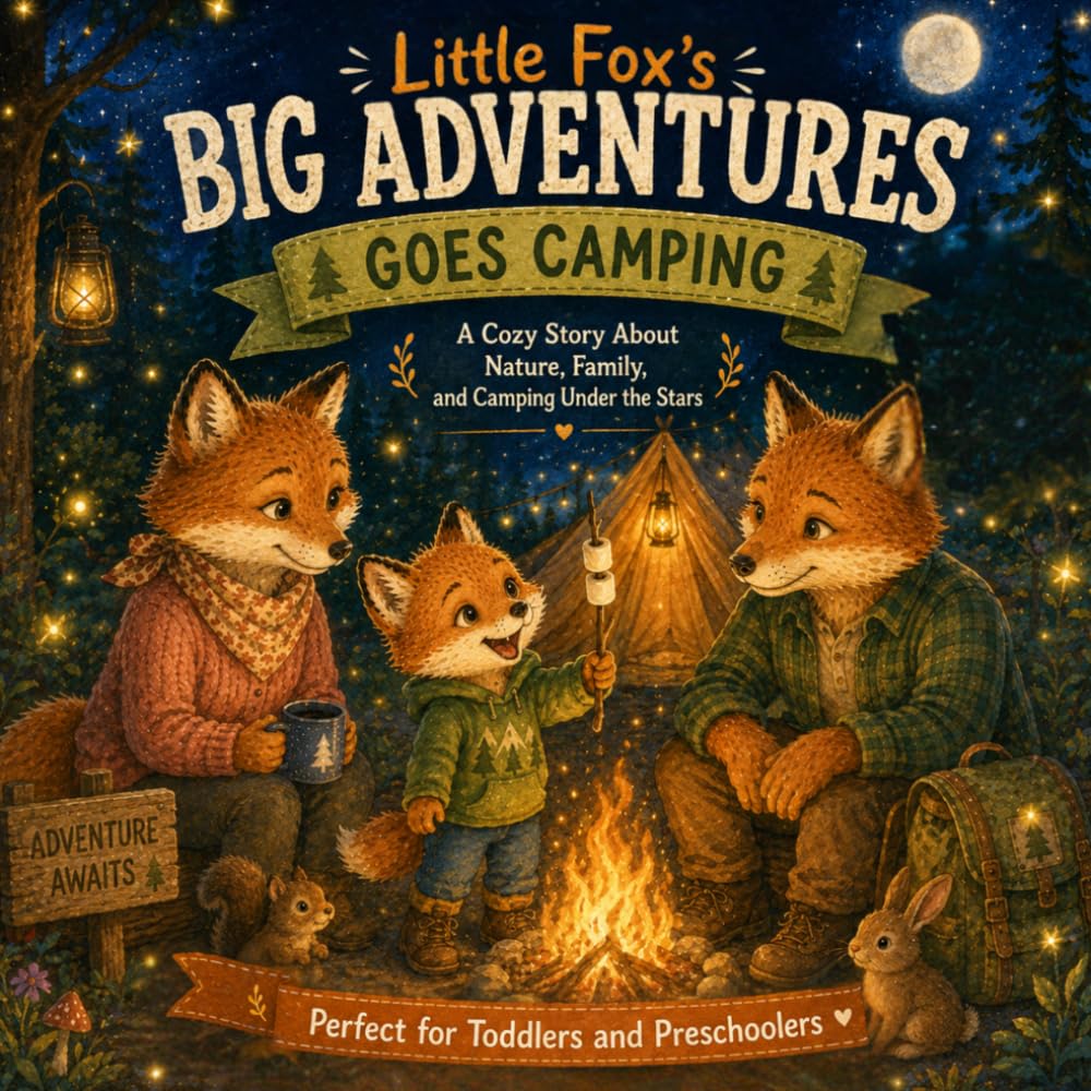 Little Fox’s Big Adventures: Goes Camping: A Cozy Outdoor Adventure About Family, Nature, and Camping Under the Stars for Toddlers and Preschoolers