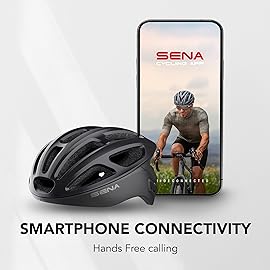 Sena R1 Smart Cycling Helmet (Ice Blue, Medium)