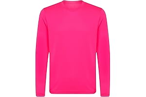 Opna Youth Athletic Performance UPF 50+ UV Protection Long Sleeve Hot Pink Shirt Kids