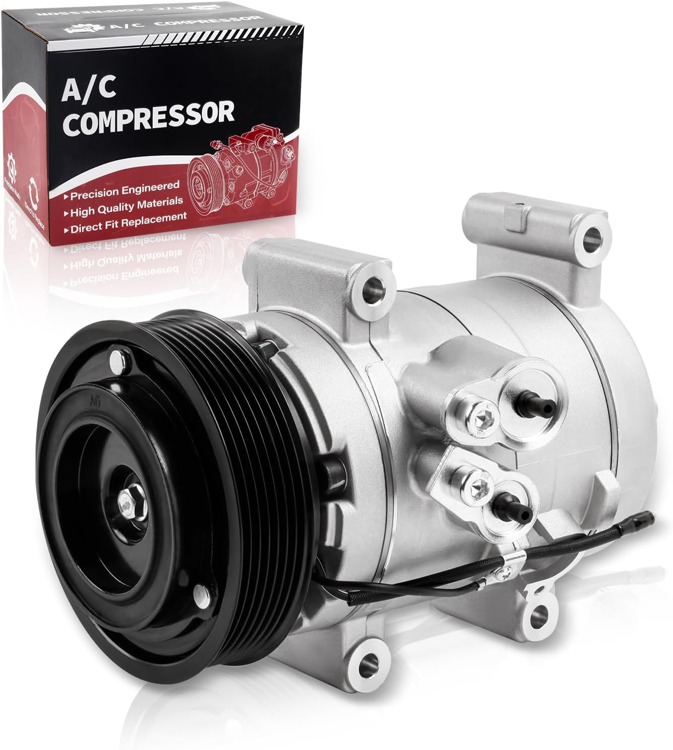 Air Conditioner AC Compressor with Clutch Compatible with Tacoma 2005 2006 2007 2008 2009 2010 2011 2012 2013 2014 2015 Replace 832004060
