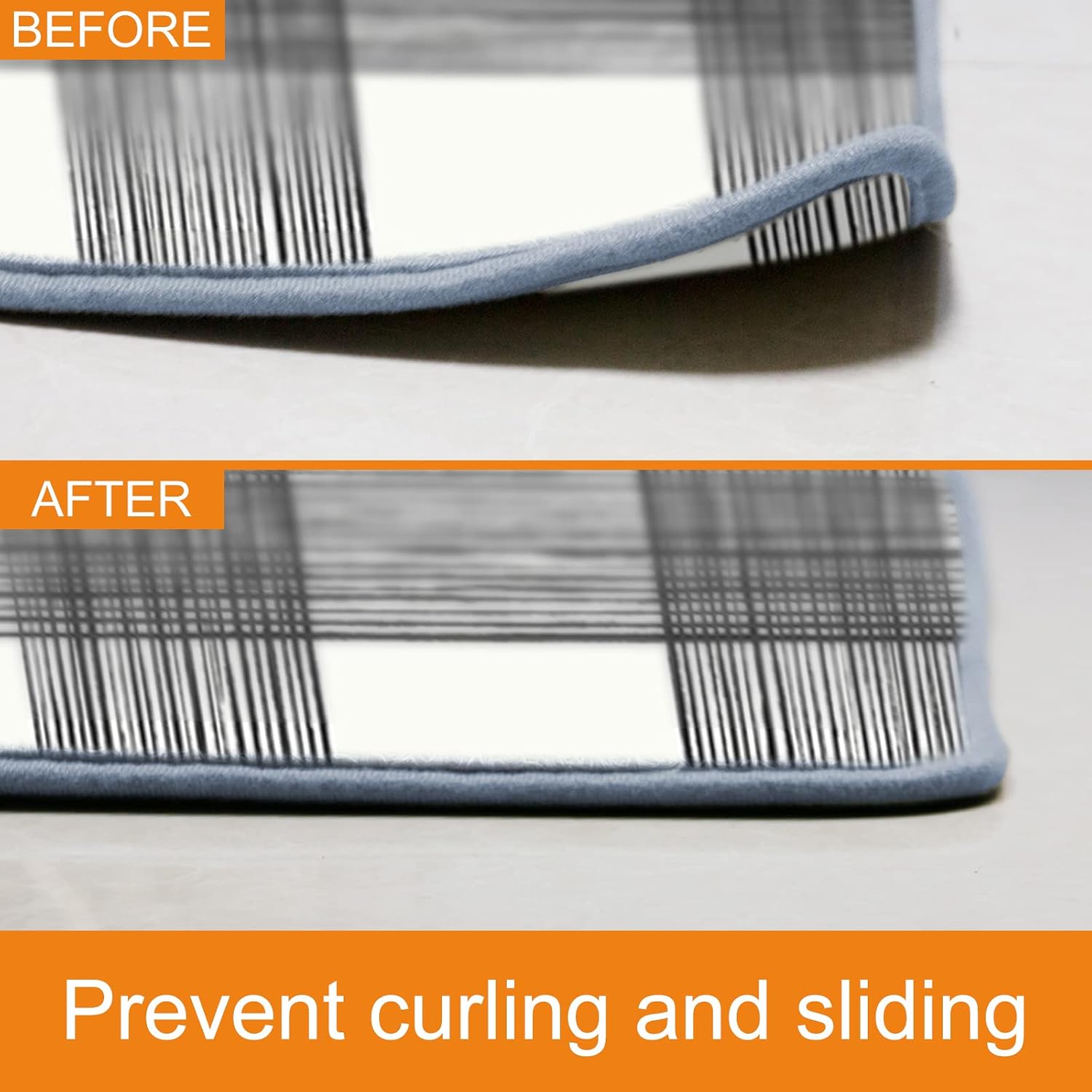 Double Sided Tape for Rugs, ActFun Non Slip Anti Curling Rug Grippers for Tile Floors, Corner Side Gripper for Hardwood Floors and Tile Grip Carpet Corners (16, L - Circle Rectangle)