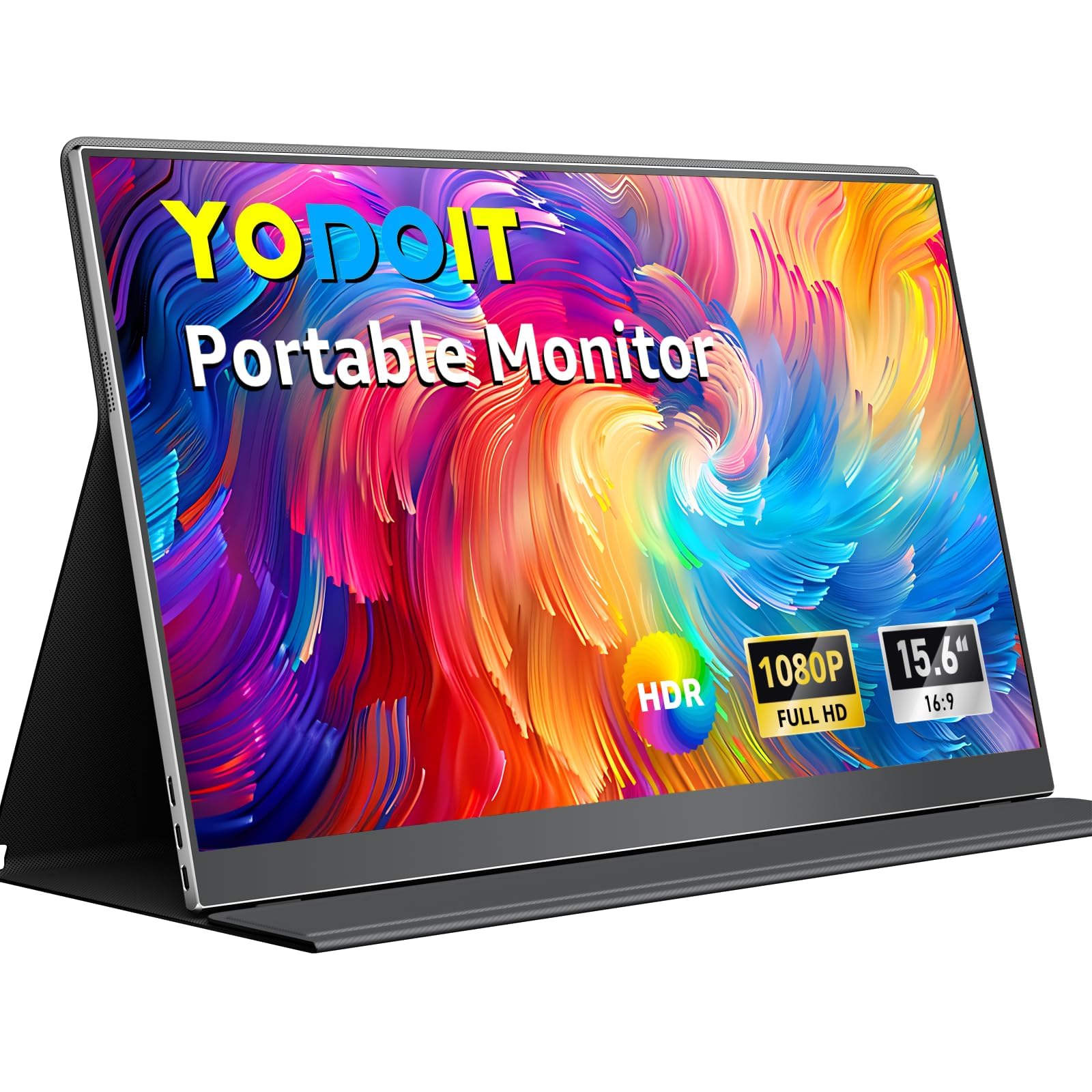 Yodoit Portable Monitor 15.6' 1920×1080 FHD IPS Travel Screen Dis…