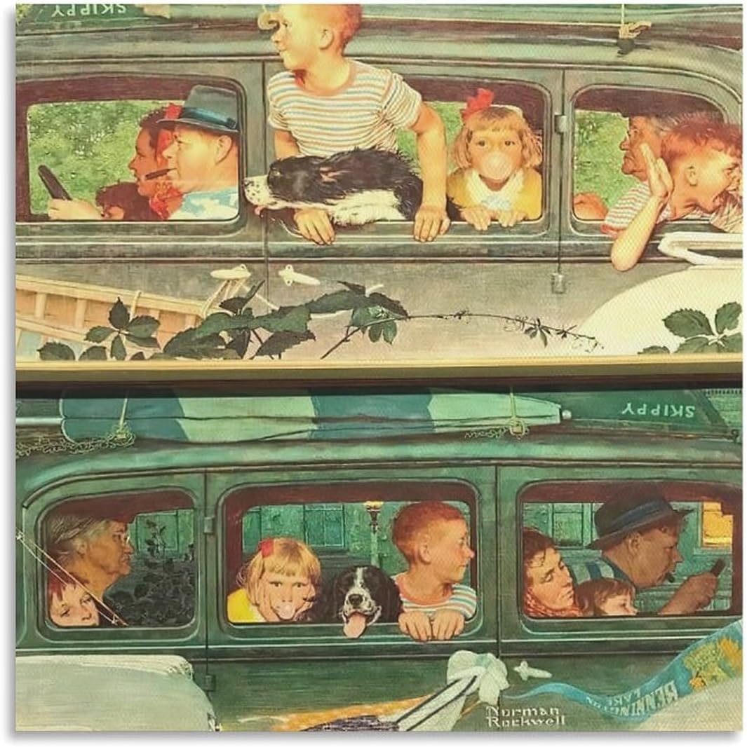 Amazon.co.jp: ノーマン・ロックウェルの遠足ポスターノーマン・ロック