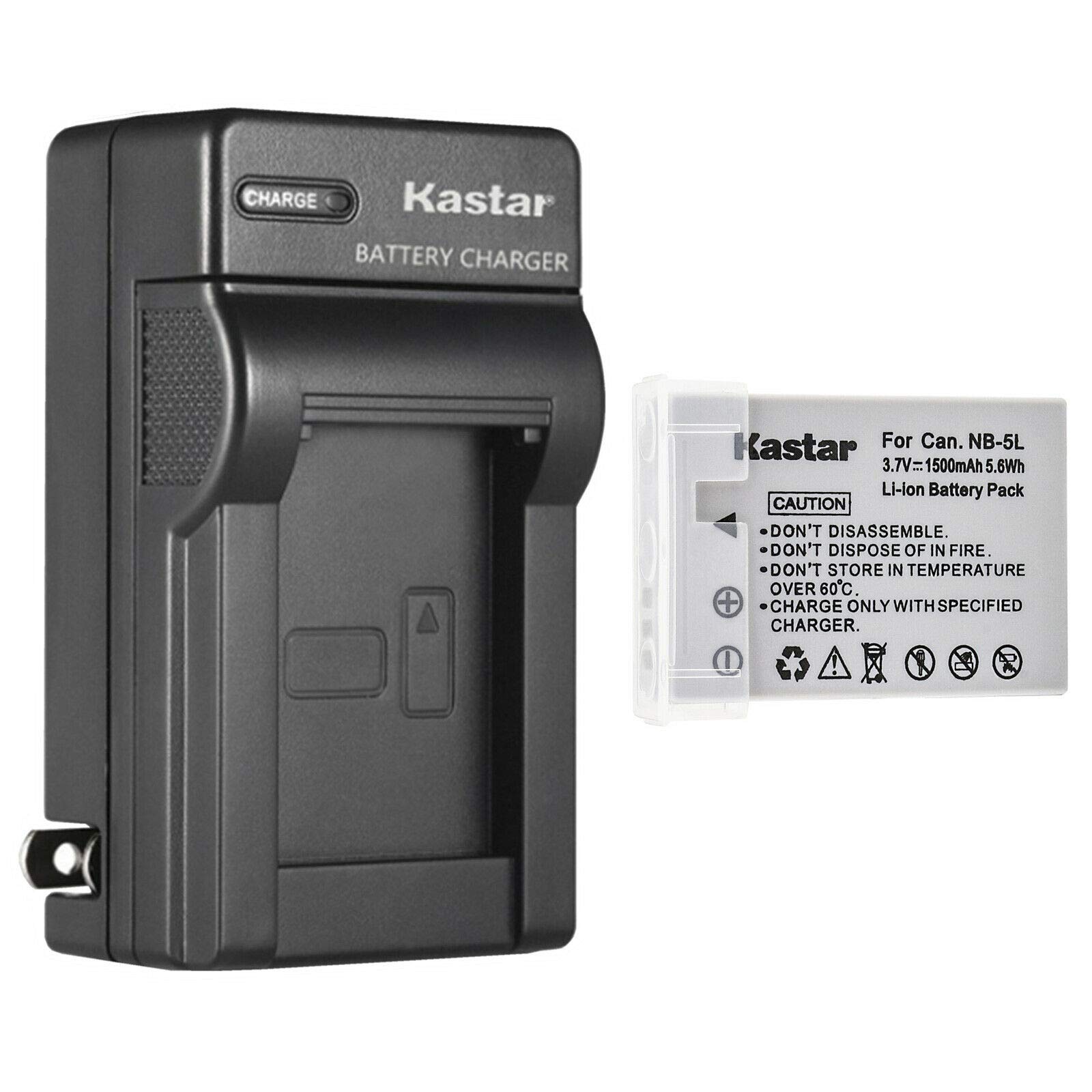 Kastar 1-Pack Battery and AC Wall Charger Replacement for Canon Digital IXUS 870 is, IXY Digital 910 is, PowerShot S100, PowerShot S110, PowerShot