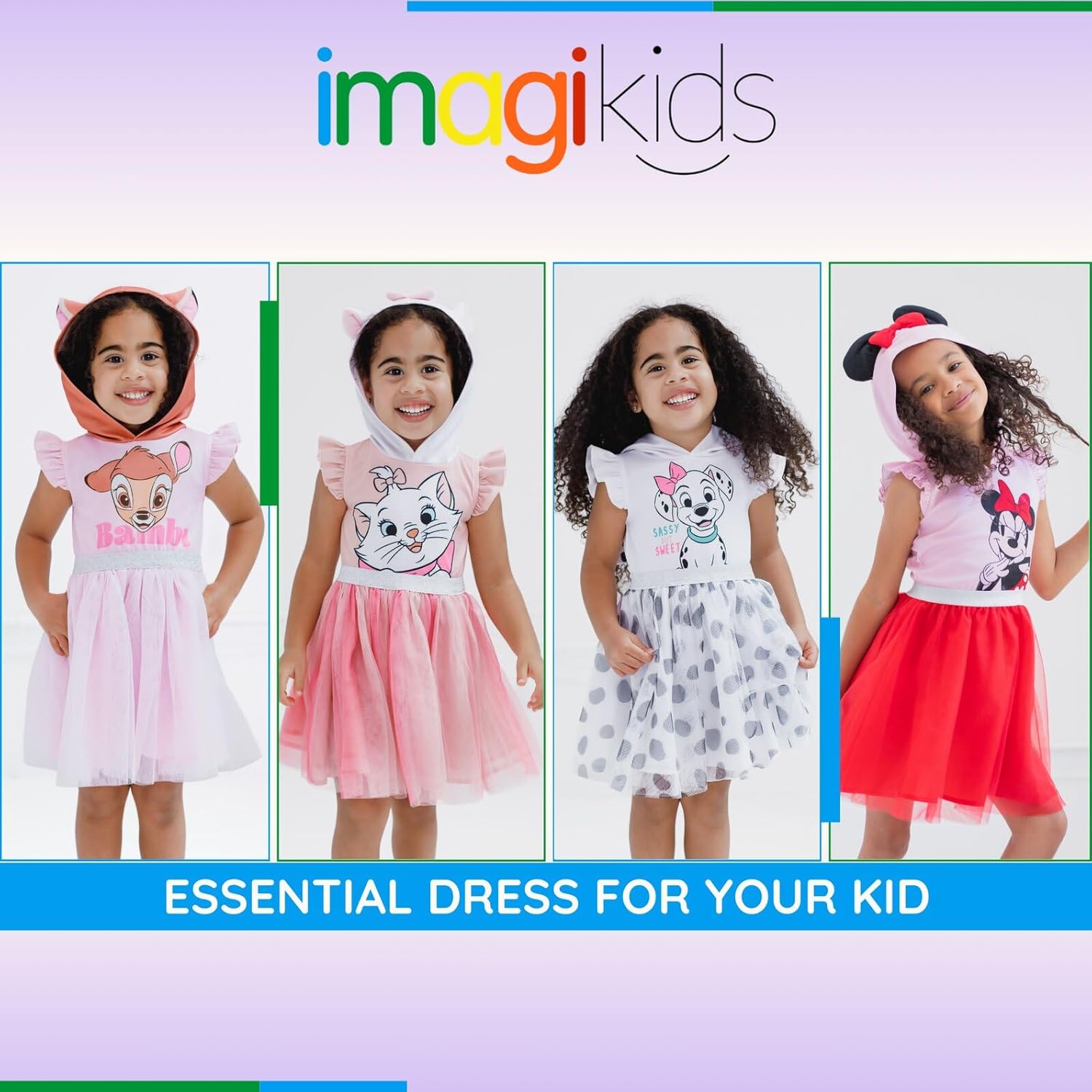 Disney Classics Girls Tulle Dress Toddler to Big Kid Sizes (2T - 14-16) - Image 3