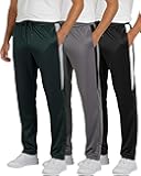 3 Pack: Men’s Sweatpants – Athletic Track Pants with Pockets | Workout, Running & Lounge (Big and Tall)