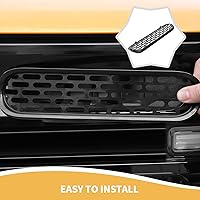 Vista 7 de Para insertos de parrilla de malla Bronco, 6 piezas de cubierta protectora de rejilla frontal con clip compatible con accesorios exteriores Ford