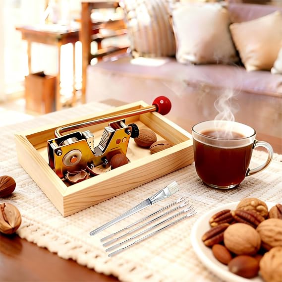 Heavy Duty Nut Cracker Tool, 6 Pcs NutCracker Tool Set