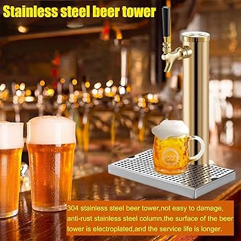 Amazon | DOOEK ビールサーバー ステンレス鋼 ビールディスペンサー