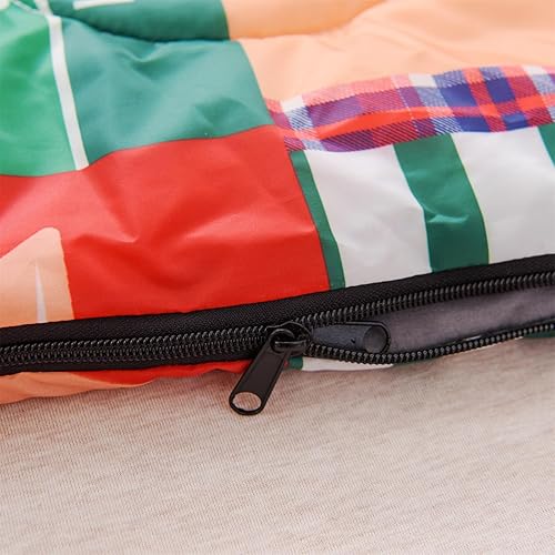 Miniatura 6 de A Nice Night Saco de dormir para acampar con estampado de galaxia, para todas las estaciones, clima cálido y fresco, ligero, a prueba de humedad