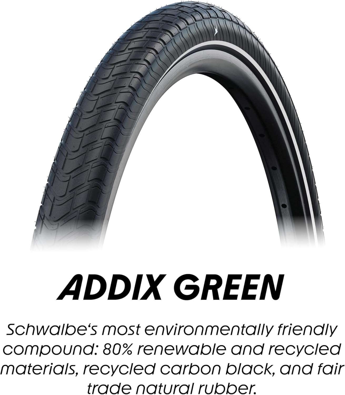 Schwalbe Motion Big Apple Bicycle tyre – Environmentally Friendly tyre – with ADDIX Green Compound – RaceGuard Puncture Protection – 12 to 28 inches