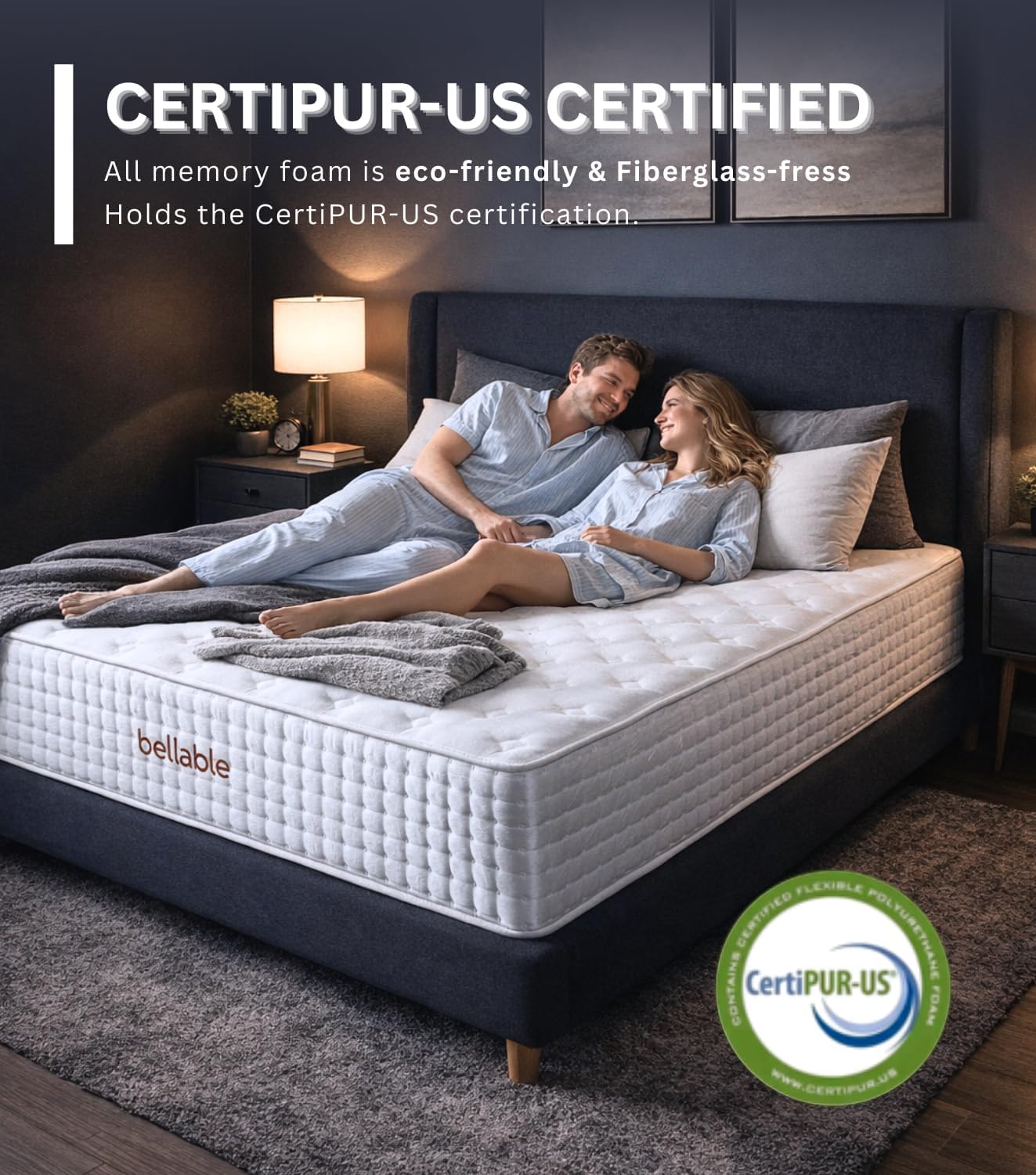 Full XL Mattress, 14 Inch Hybrid Full Mattress in a Box with Gel Memory Foam & Individually Pocket Springs, Medium Firm for Pressure Relief, Motion Isolation, Back Pain Relief CertiPUR-US Certified