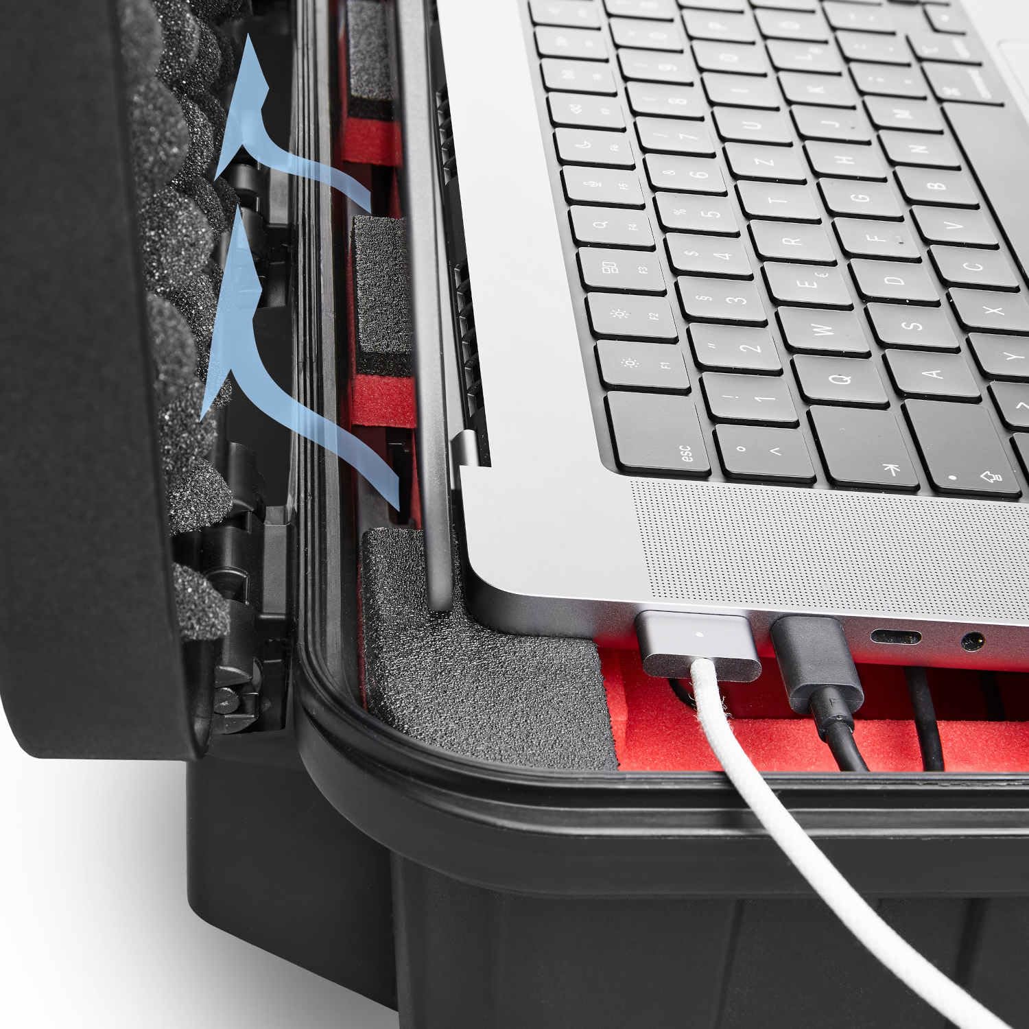TOMcase Custodia per MacBook Pro 14" (M1 – M5), robusta e impermeabile valigetta protettiva ECO (IP65) per laptop/notebook - Made in Germany (14")