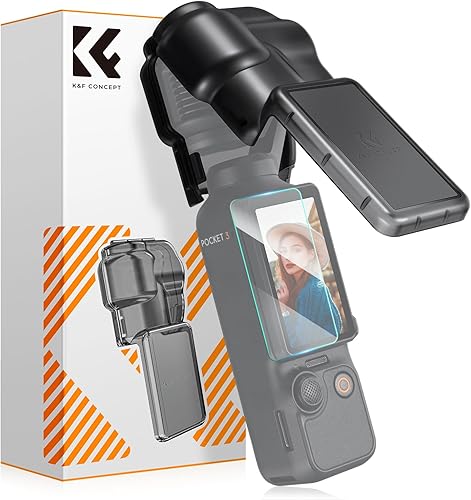 K&F Concept Estuche Protector para DJI Osmo Pocket 3, Protector de Lente de Pantalla de Gimbal, Estuche de Plástico Accesorios Pocket 3