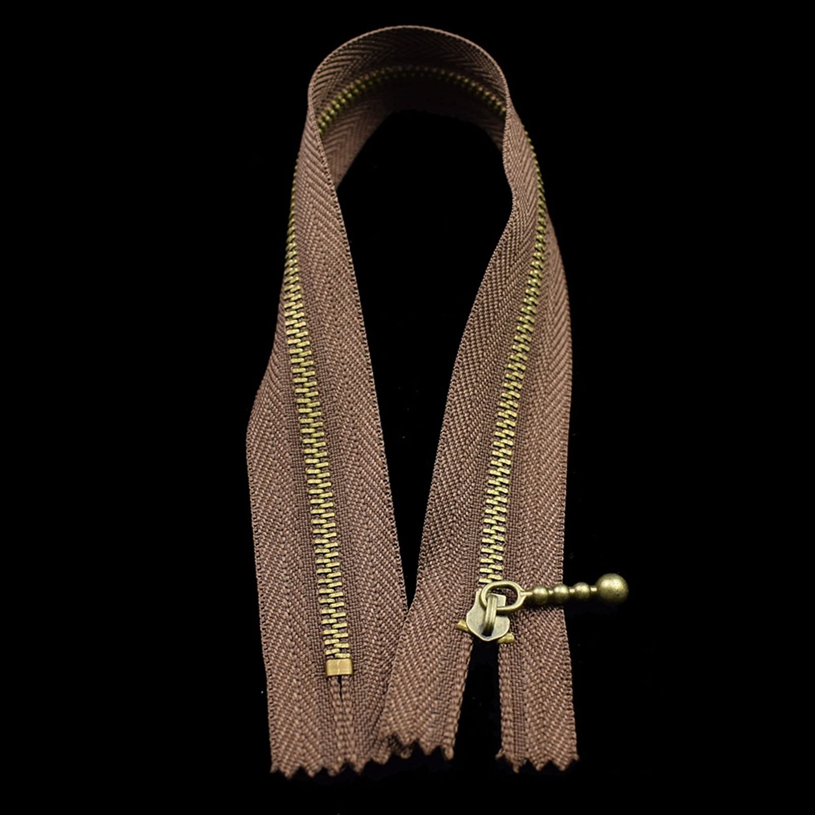 Lnanqing-Chiusure lampo 3 # 1. 2 PZ 15/05/30/4. 0cm Zippers in metallo in bronzo Zippers di chiusura per borse da cucire Jeans Scarpe Abbigliamento ACCESSIONI ACCESSORI SADUTO Multiuso e durevole