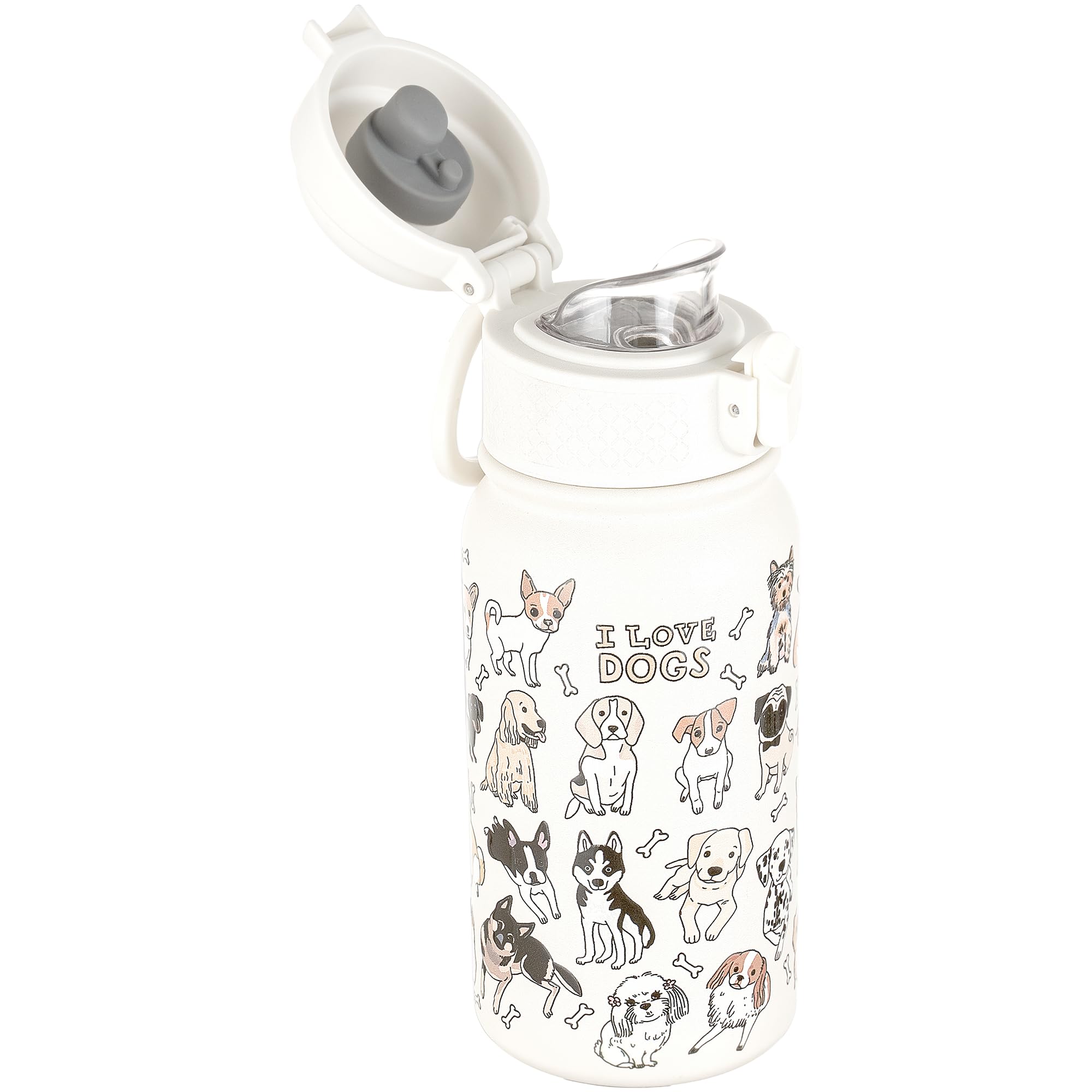 View 1 of ***DAMAGED LID *** GOPPUS 12oz Kids Insulated Water Bottle