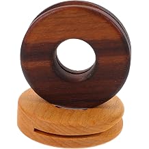 2pcs Natural Wood Material Snack Sealing Clips Round Food Bag Clamps Sealed Food Bag Clips