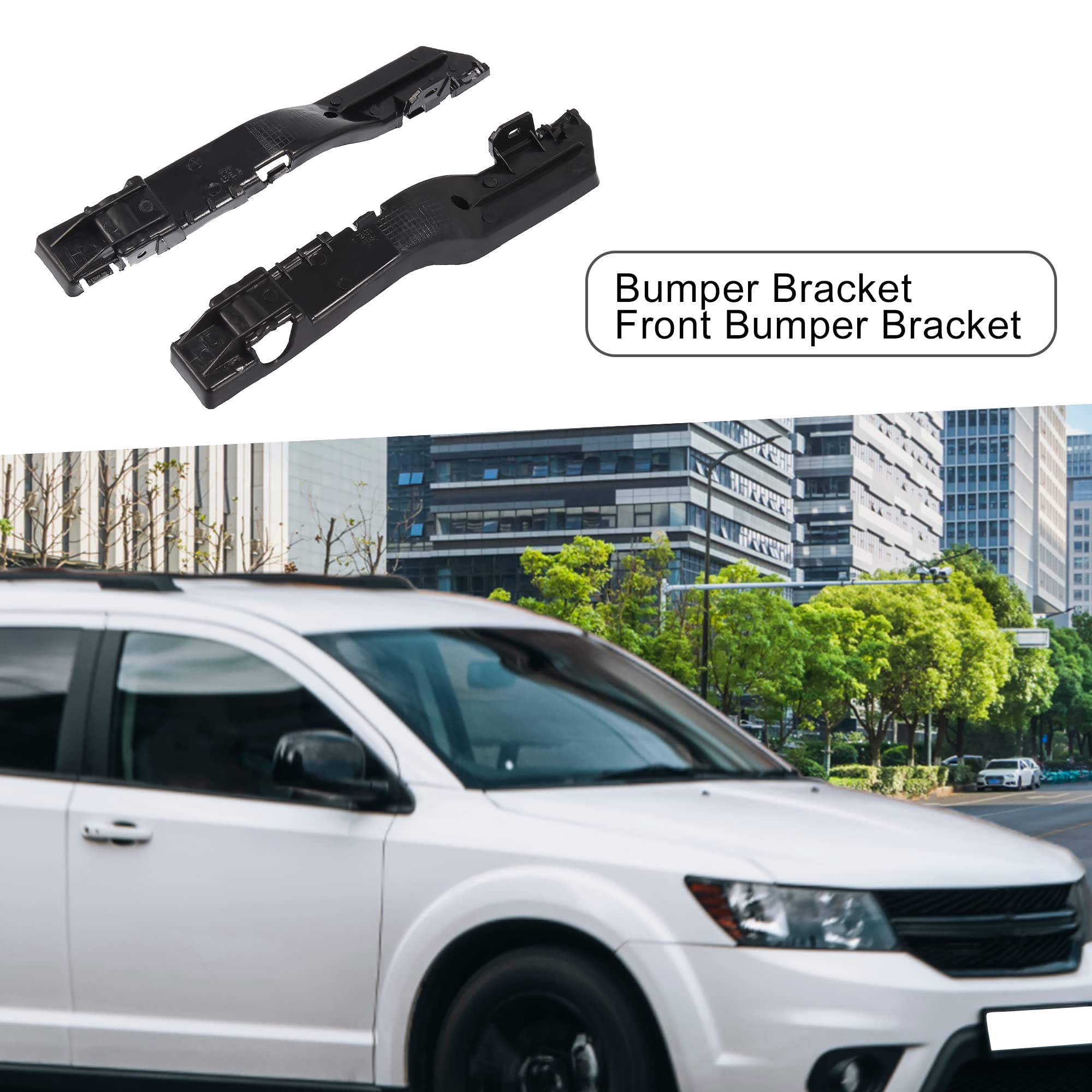 A ABSOPRO Anteriore Paraurti Staffa Supporto per Dodge Journey 2009-2017 (2Set)