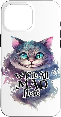 Miniatura 19 de Funda para iPhone 12/12 Pro Cheshire Cat We're All MAD Here Alicia in Wonderland Quote