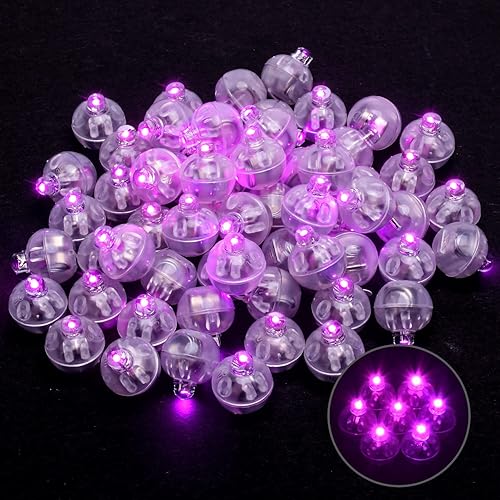100 luces LED redondas para globos, luces de globo de bola de largo tiempo de espera para linterna de papel, luz de globo, decoración de fiesta,