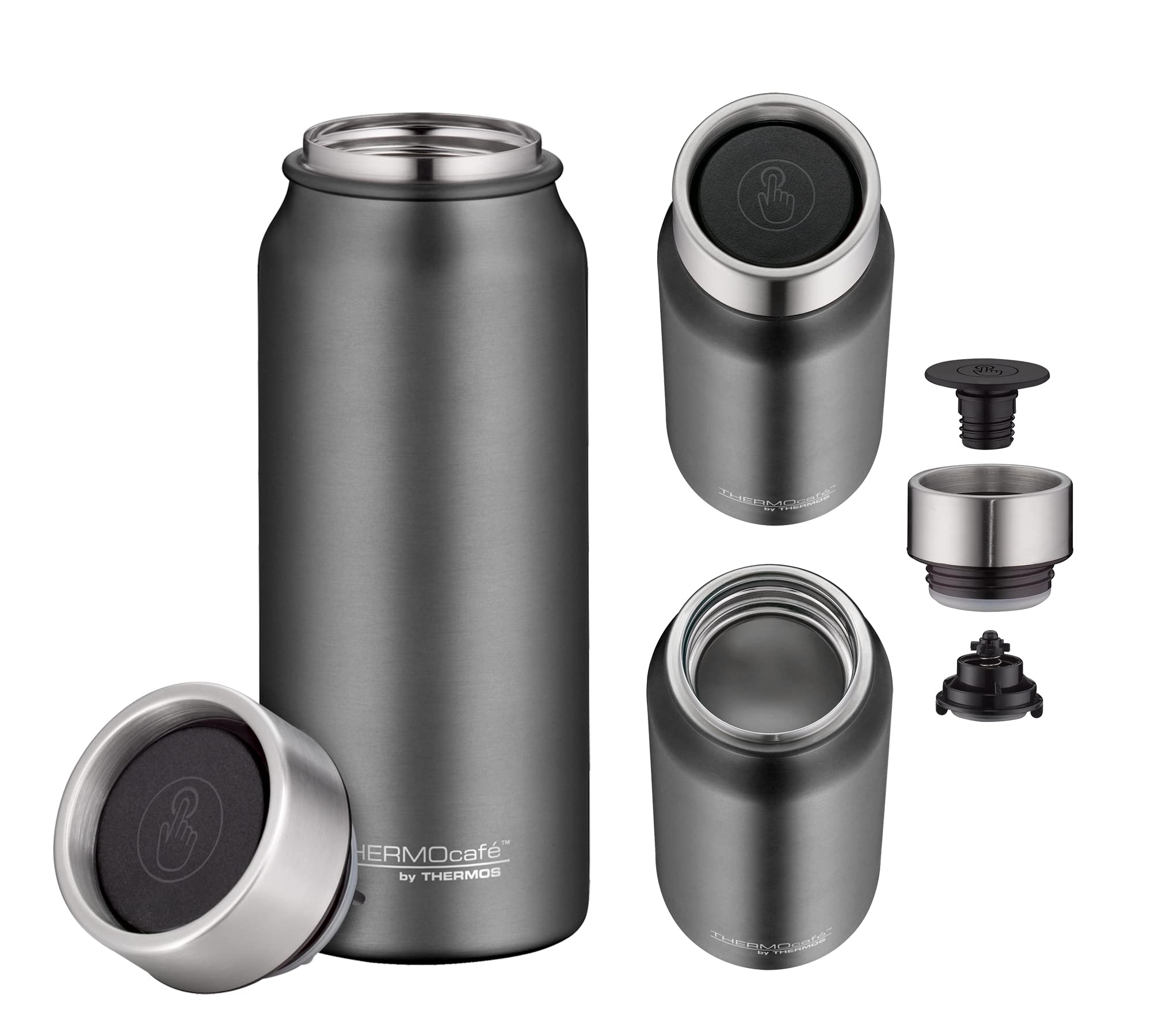 MacStraw Isolierbecher 590 Ml – Marineblau, Auslaufsicher, Mit Strohhalm, Spülmaschinenfest, Edelstahl