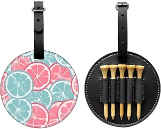 WBQLSL Bolsa de almacenamiento para camisetas de golf con estampado de cítricos, color rosa y azul, diseño ligero para un almacenamiento rápido de camisetas
