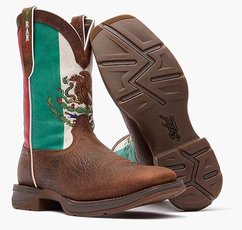 Miniatura 2 de Durango Botas Western Rebel By Durango con la bandera de México para hombre