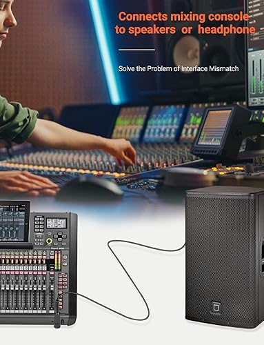 Miniatura 2 de Adaptador de extensión de 90 grados en ángulo recto TRS de 3 polos macho a 0.138 in hembra de 90 grados, extensor de extensión estéreo auxiliar