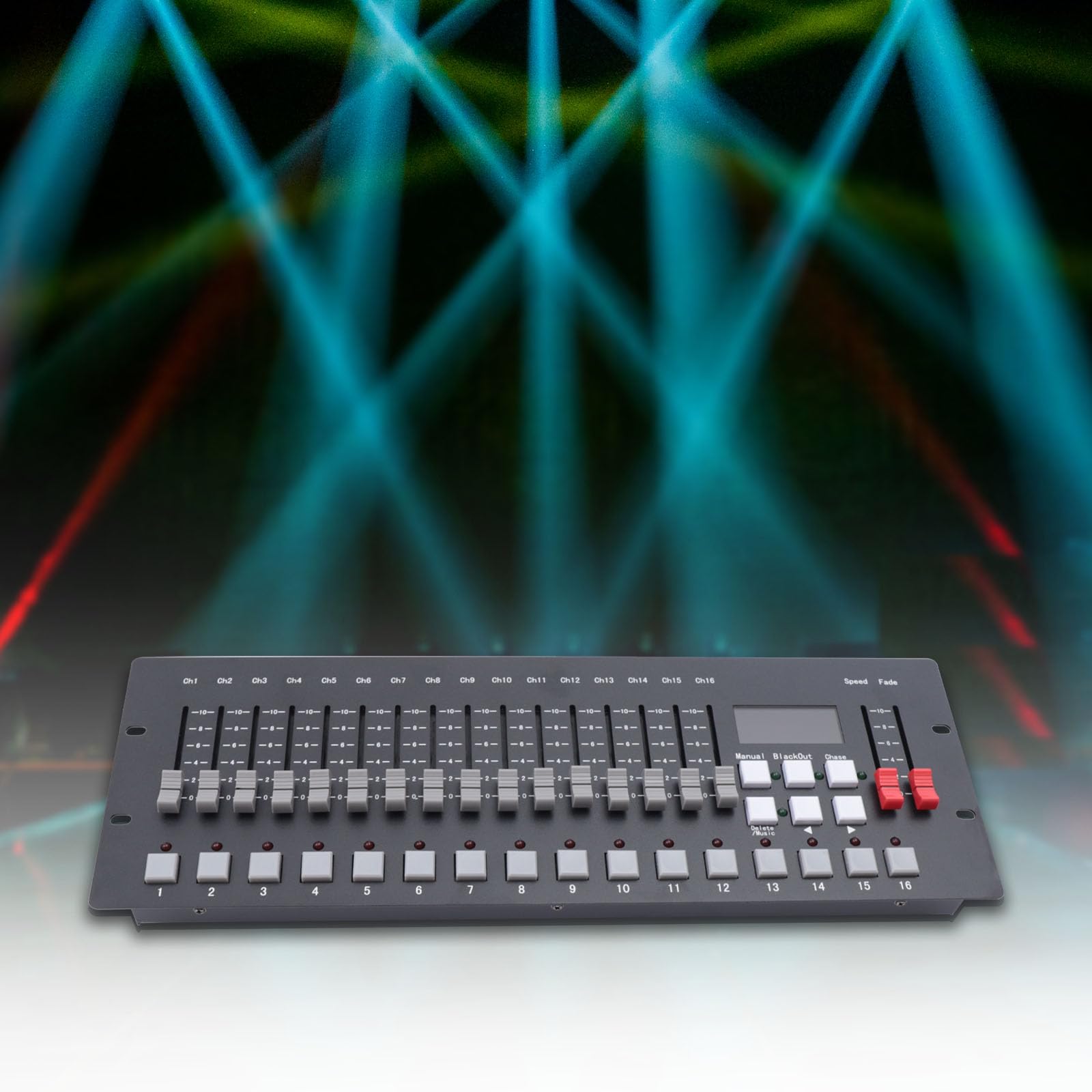 DMX Controller 256 per illuminazione palcoscenico, console luminosa per apparecchiature DJ, console DMX 256 CH mixer luce per luce effetto LED, controllo senza programmazione scena