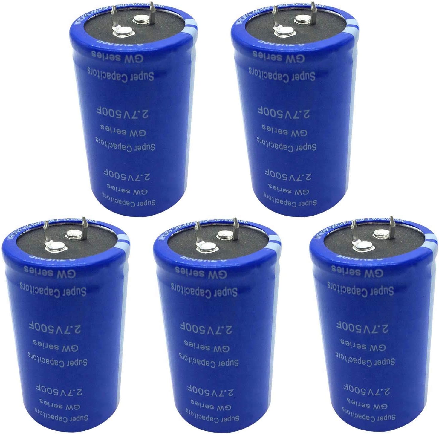 Super Capacitor 2.7V 500F 60X35mm Low ESR High Frequency - 5Pcs