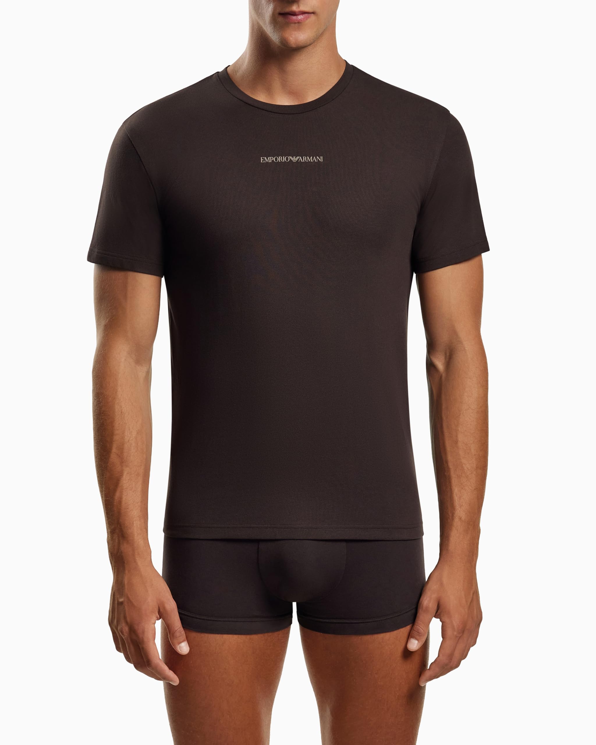 Emporio Armani Stretch Piquet T-Shirt Camiseta Hombre (Pack de 1)