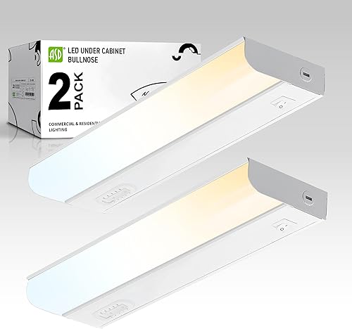 Miniatura 19 de ASD Luz LED cableada de 9 pulgadas para debajo del gabinete, interruptor de encendido/apagado e 5CCT 2700K-5000K, 4W 337LM CRI90+, accesorio