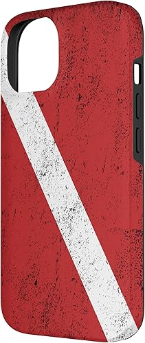 Miniatura 5 de Bandera de buceo para buceo para iPhone 14 Pro Max con funda de efecto envejecido