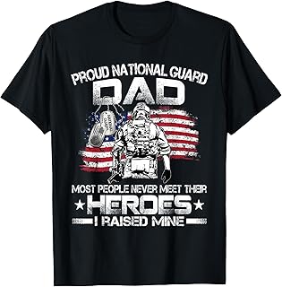 National Guard Graduation Proud National Guard Dad T-Shirt