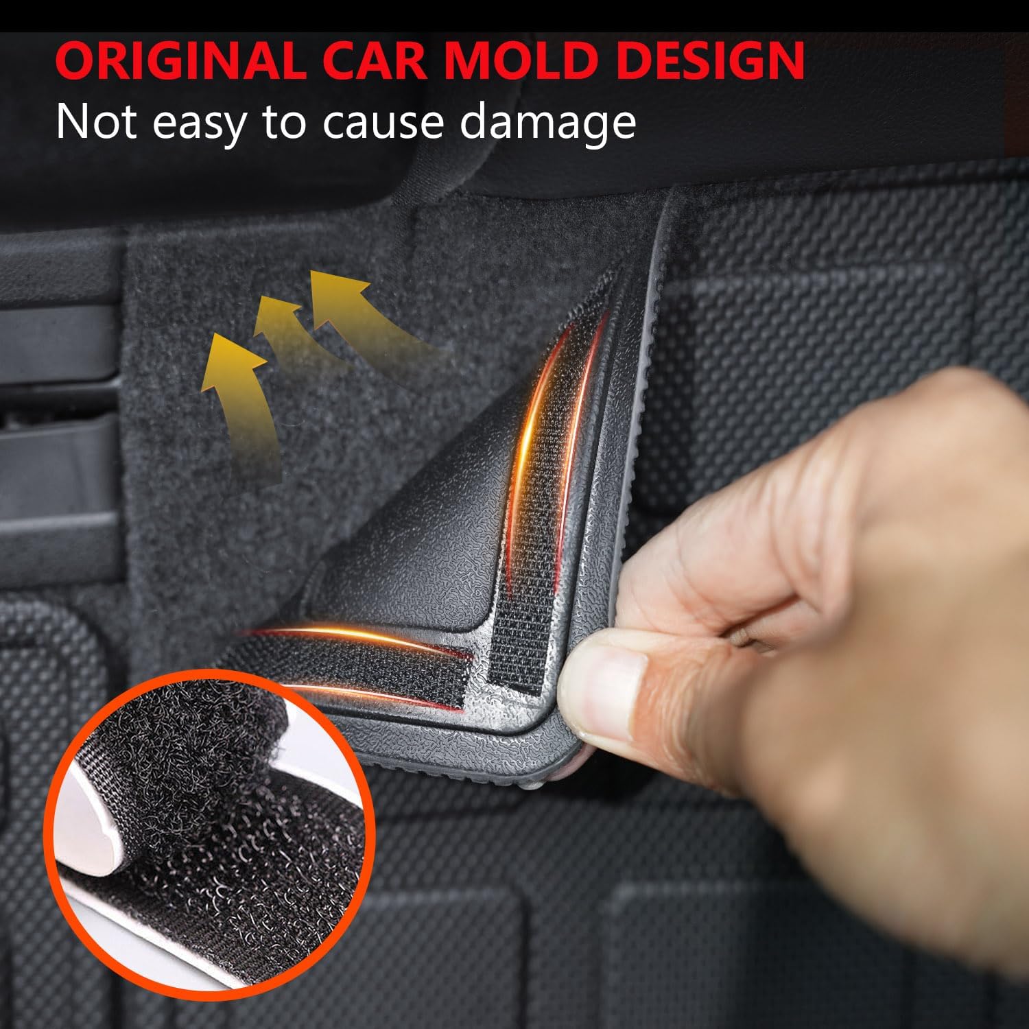 Xipoo Cargo Mat Compatible with 2010-2024 Toyota 4Runner Cargo Mat 7 Seaters Backrest Mat TPE Trunk Liner Replacement for 2010-2024 Toyota 4Runner Accessories (Trunk Mat+2nd&3rd Backrest Mat)