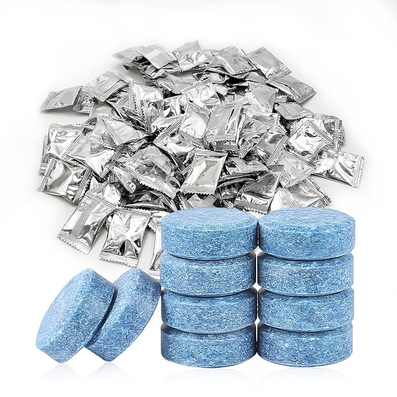 Yourkar 100 Tabletes Concentradas para Limpeza do Para-brisa, Limpador Sólido Efervescente para Vidros