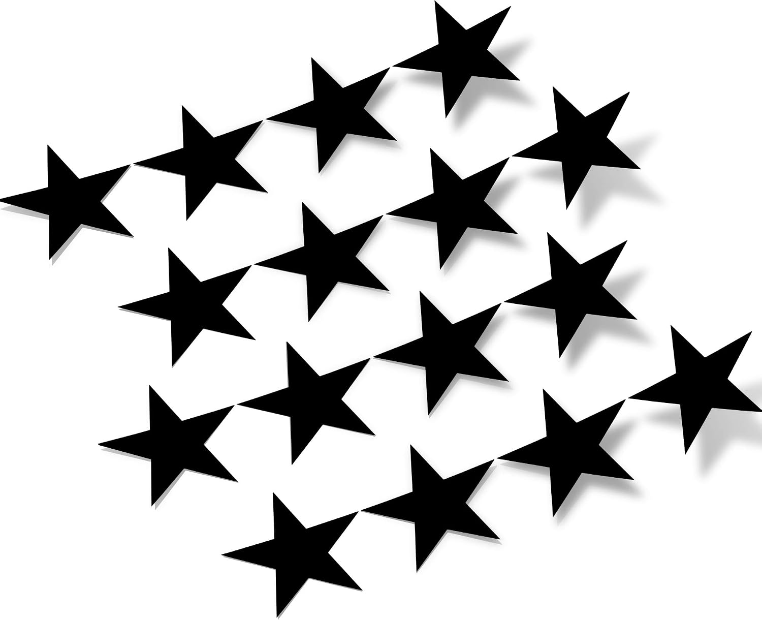 (1 inch) Set of 150 White Stars Vinyl Wall Decals Stickers - Removable Adhesive Safe on Smooth or Textured Walls Bathroom Kids Room Nursery Decor