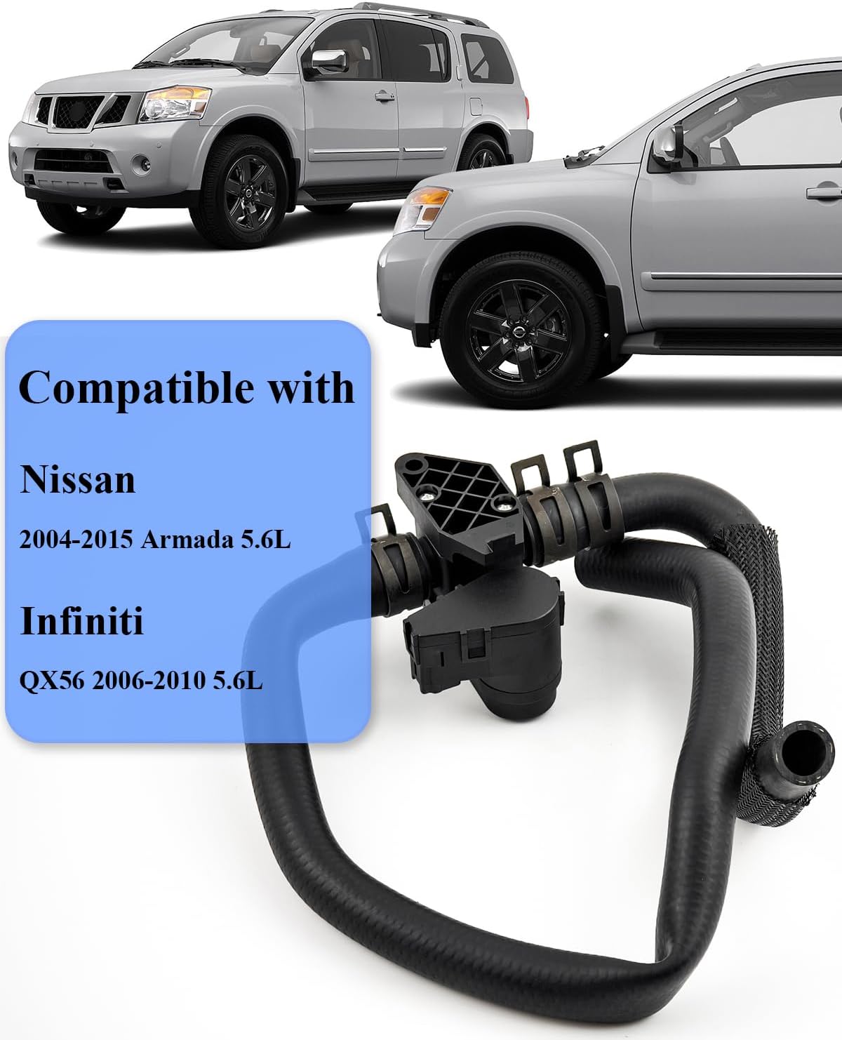 92400ZW10A Heater Control Valve Compatible with 2004-2015 Nissan Armada 5.6L, 2006 2007 2008 2009 2010 Infiniti QX56 5.6L, Heater Control Valve Replace OE# 92400-ZW10A 92400-ZC300 92400ZC300