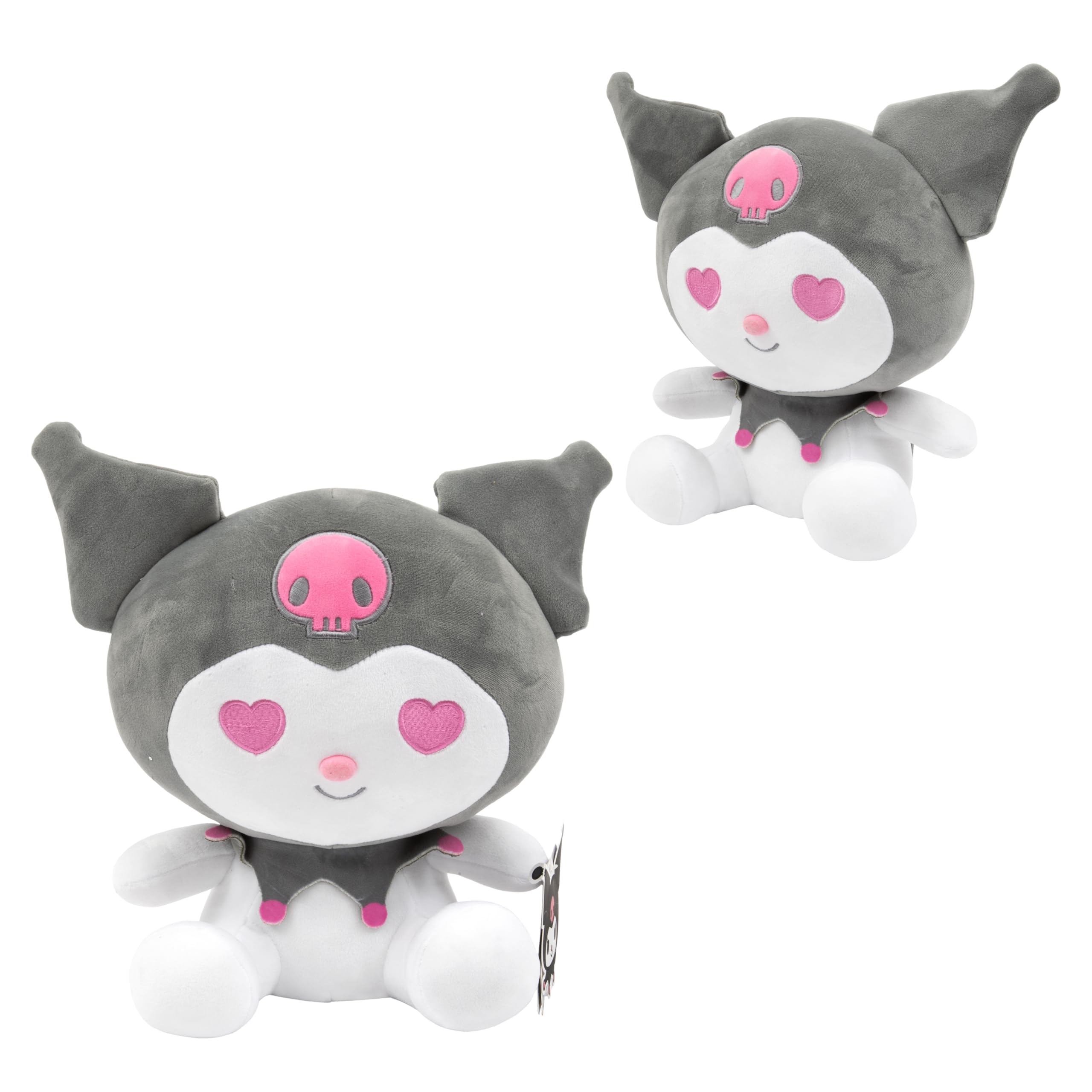 Peluche Kuromi Hello Kitty 22 cm, doudou gris idéal pour le premier âge HKTC22