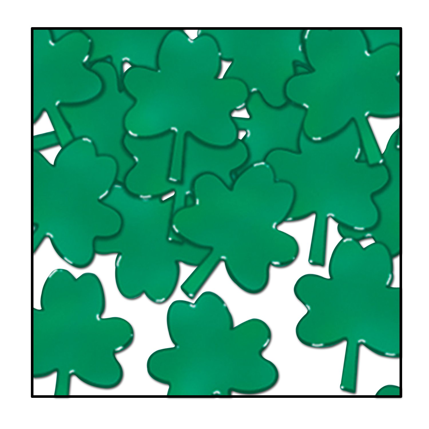 Beistle A Creation Fanci-Fetti Shamrocks, Green, One size