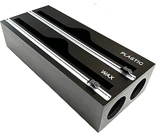 Foil and plastic wrap organizer, aluminum foil organization and storage, plastic wrap dispenser with cutter, aluminum foil dispenser, saran wrap dispenser with cutter, plastic wrap dispenser