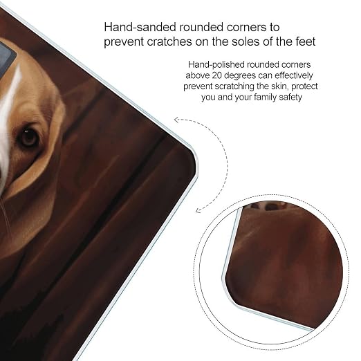 Ovely Pet Dog Beagle Scale for Body Weight Highly Accurate Digital Bathroom Body Scale Easy-to-Read Large LCD Display Bathroom Scale Heavy Duty Measuring Device for People miniatura 4