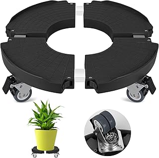 Plant Caddy Stand with 360Β° Wheels Adjustable 15-22 Inch Rolling Plant ...