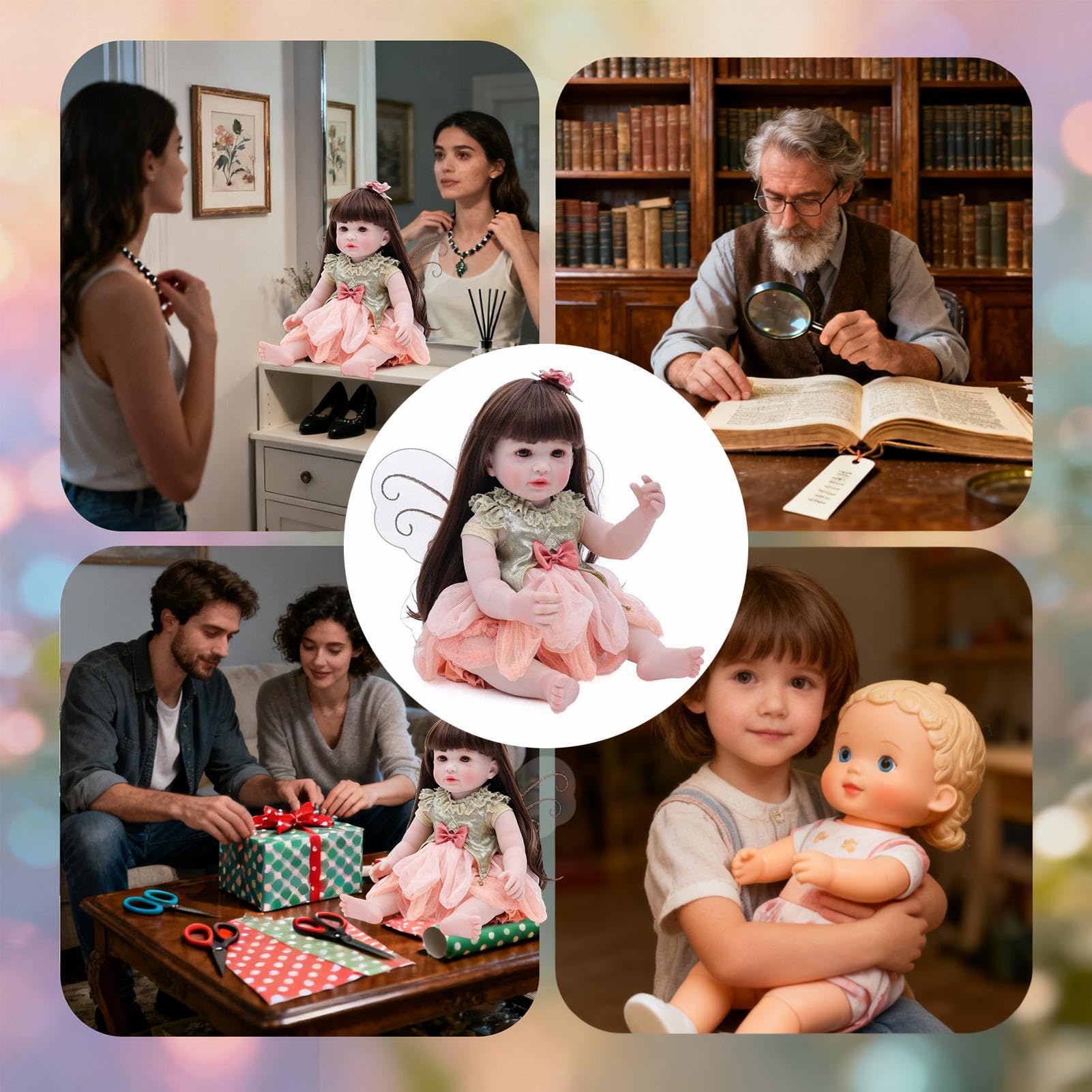 Bambole Reborn Restiche Ragazza Fata Decorazione Casa Con | Giocattoli Reborn Farfalle Restiche Per Bambini Divano Soggiorno Camera Da Scaffale Asilo Comodino Natale Compleanno Festa